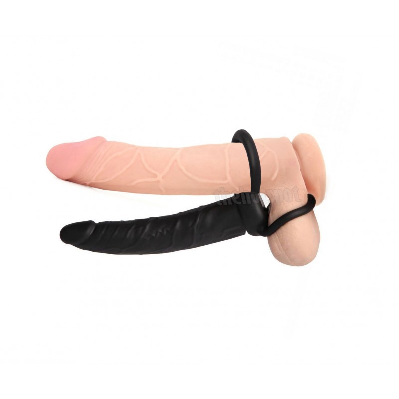 Lovetoy 6 Inch Double Penetration Dildo Cock Ring